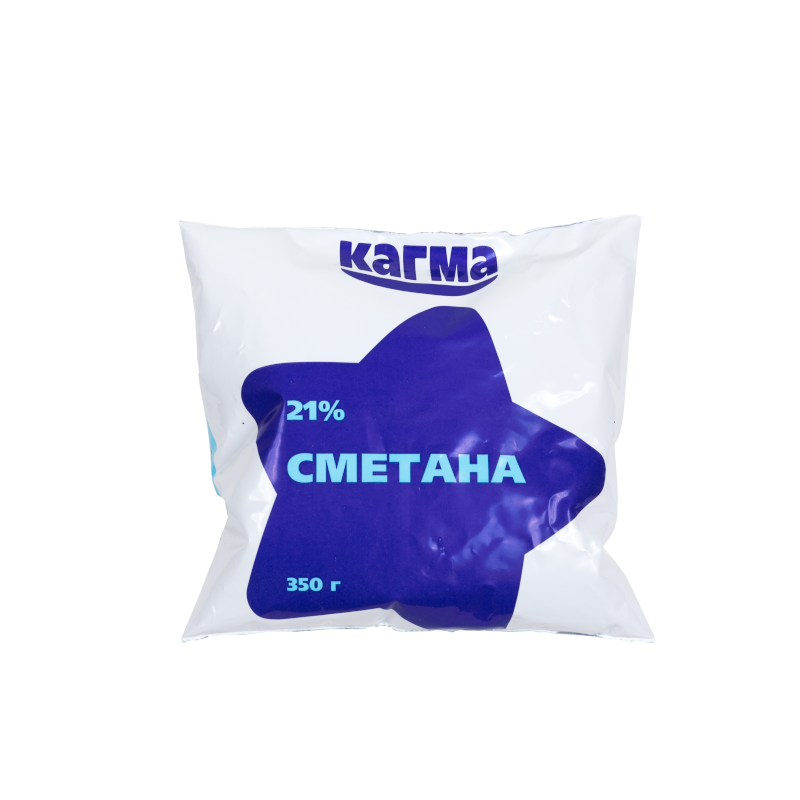 Сметана КАГМА 21%, 350г, плівка поліетиленова